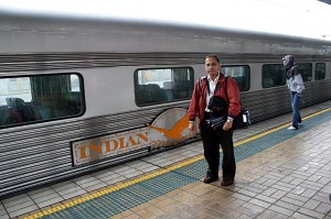 IMG_7964_IP_self_en Me beside one of the Red Service carriages at Sydney Central Station