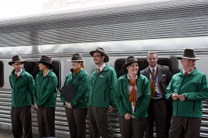 IMG_7966_IP_crew_en Indian Pacific crew being introduced to guests on the platform